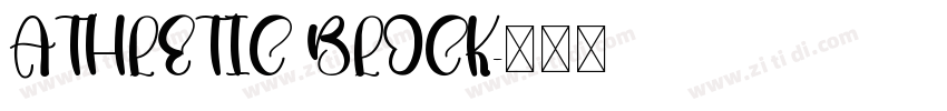 ATHLETIC BLOCK字体转换